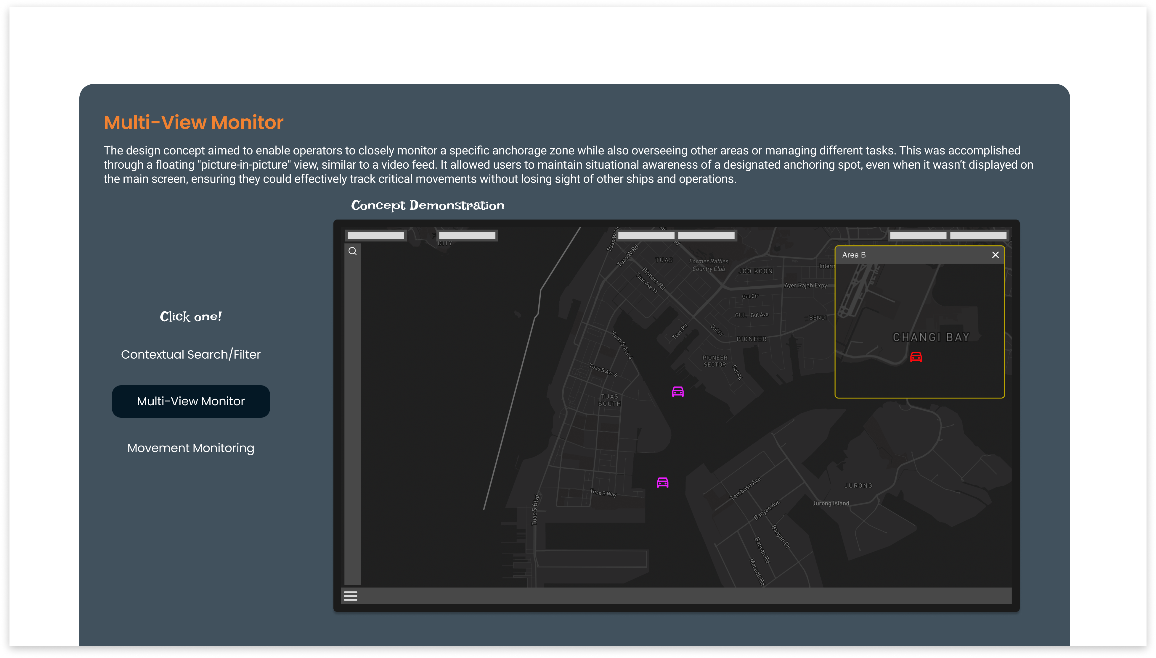 Description of final mockup